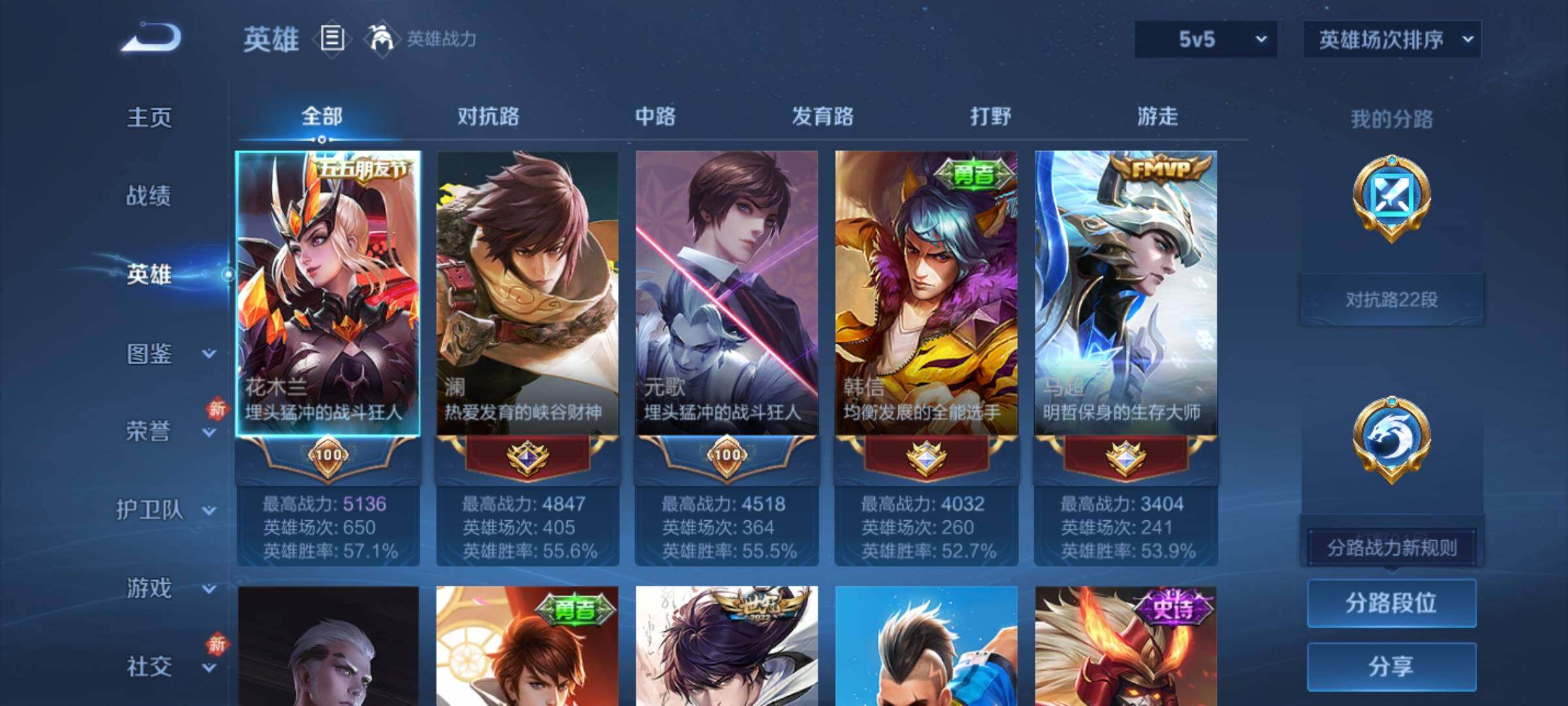 WZKG4109215王者荣耀账号详情图9