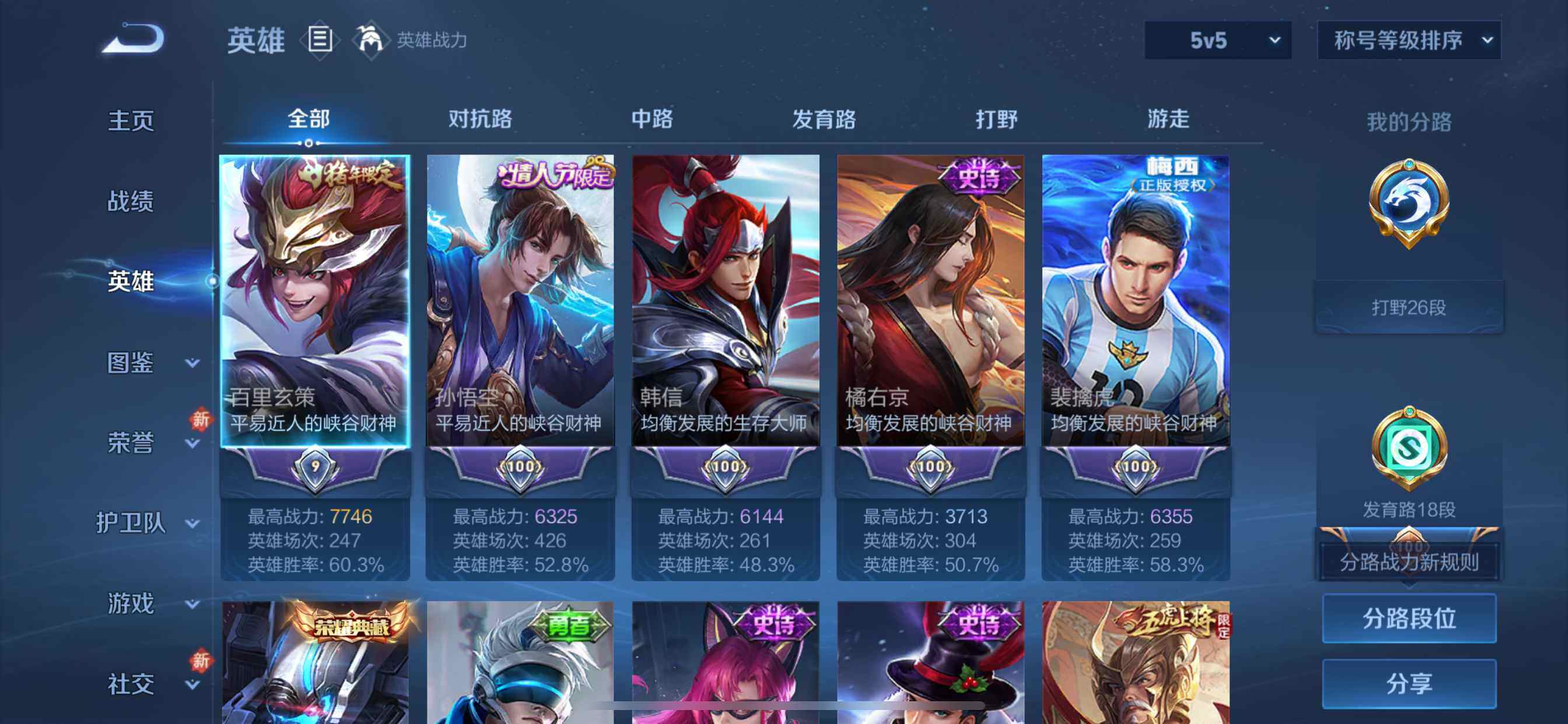 WZQM4108823王者荣耀账号详情图5