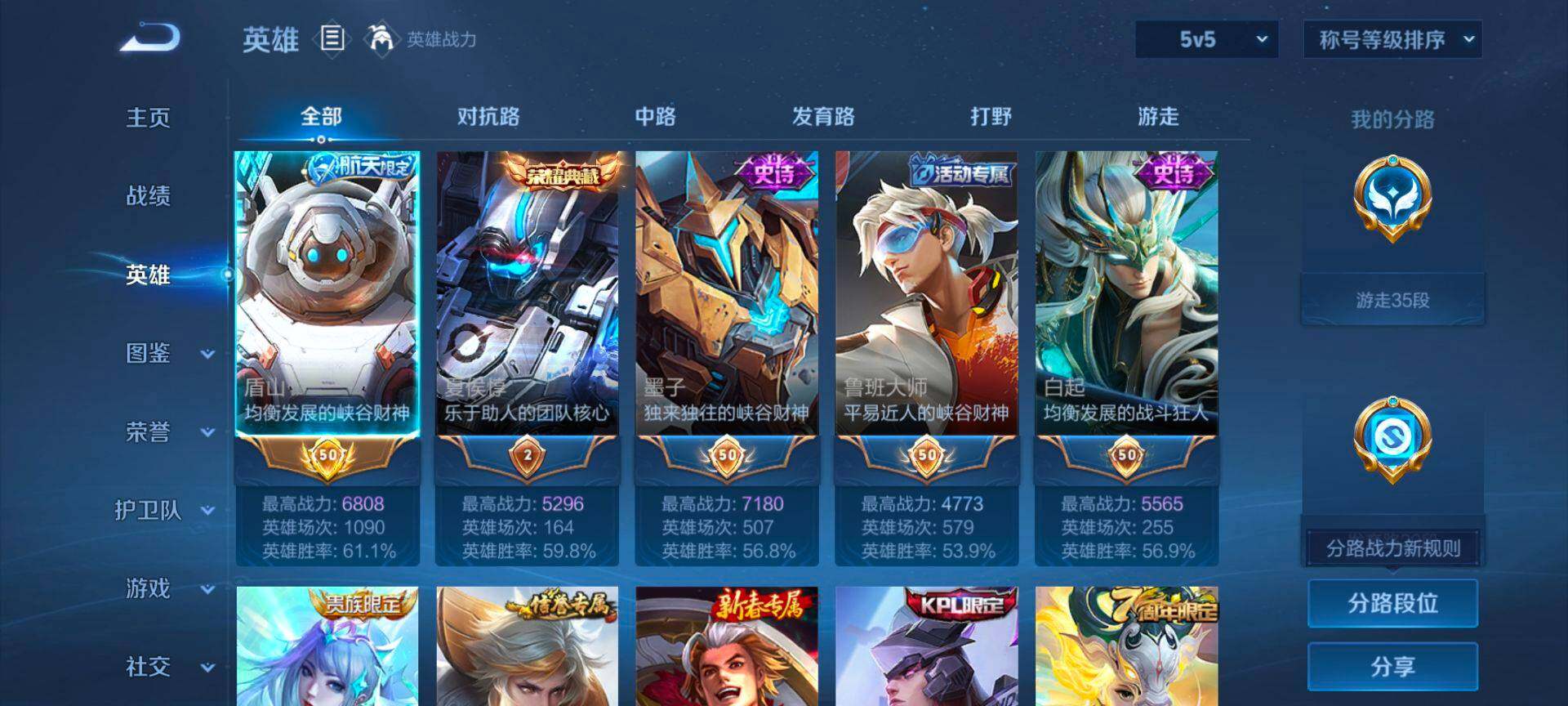 WZCMW4110514王者荣耀账号详情图3