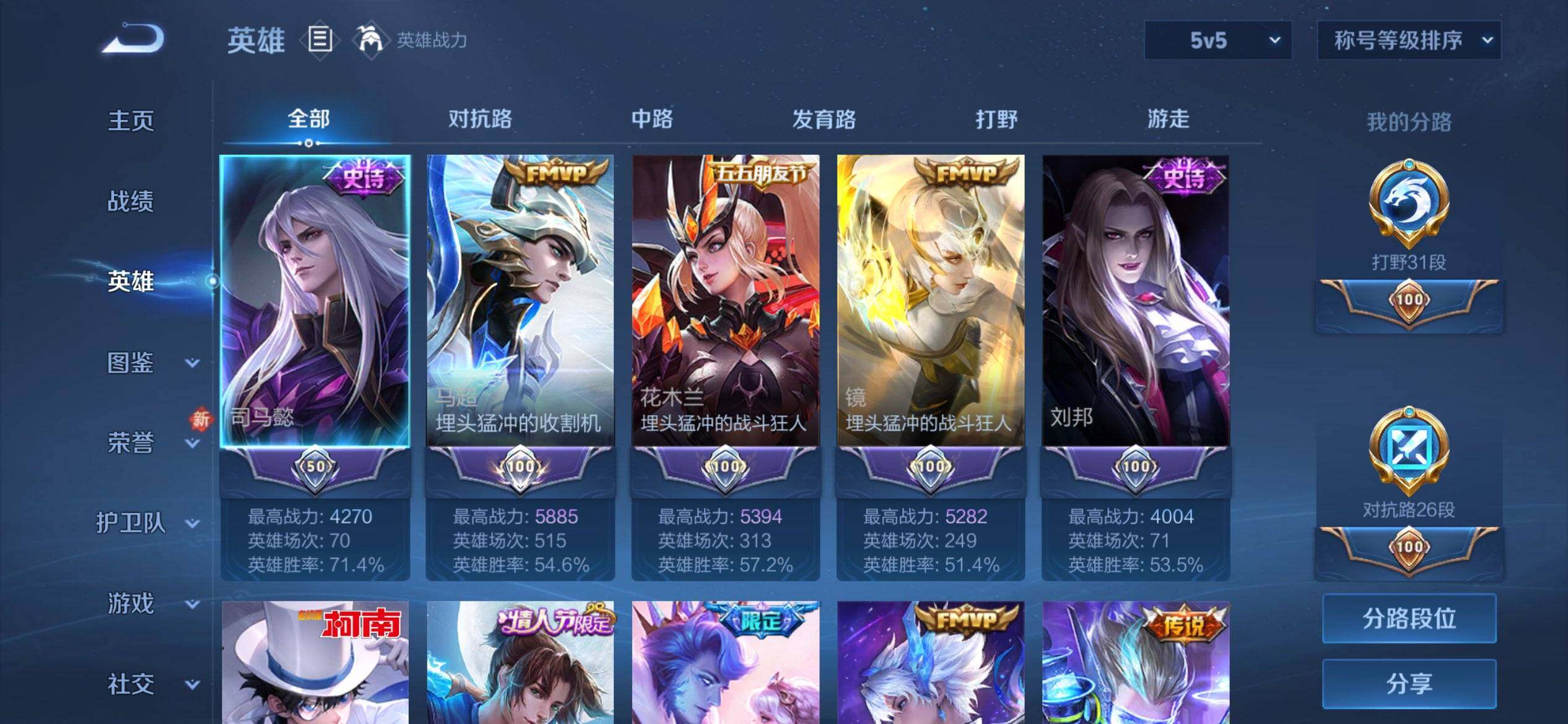 WZCMW4110610王者荣耀账号详情图3