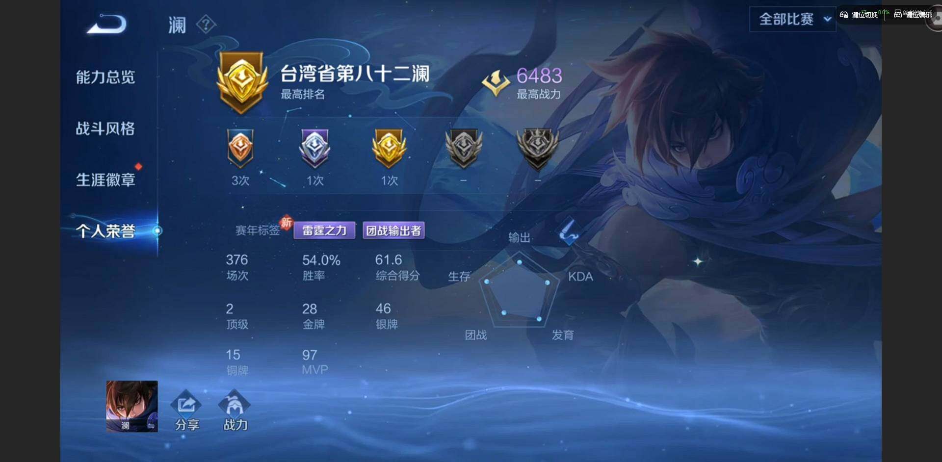 WZCMW4115334王者荣耀账号详情图5