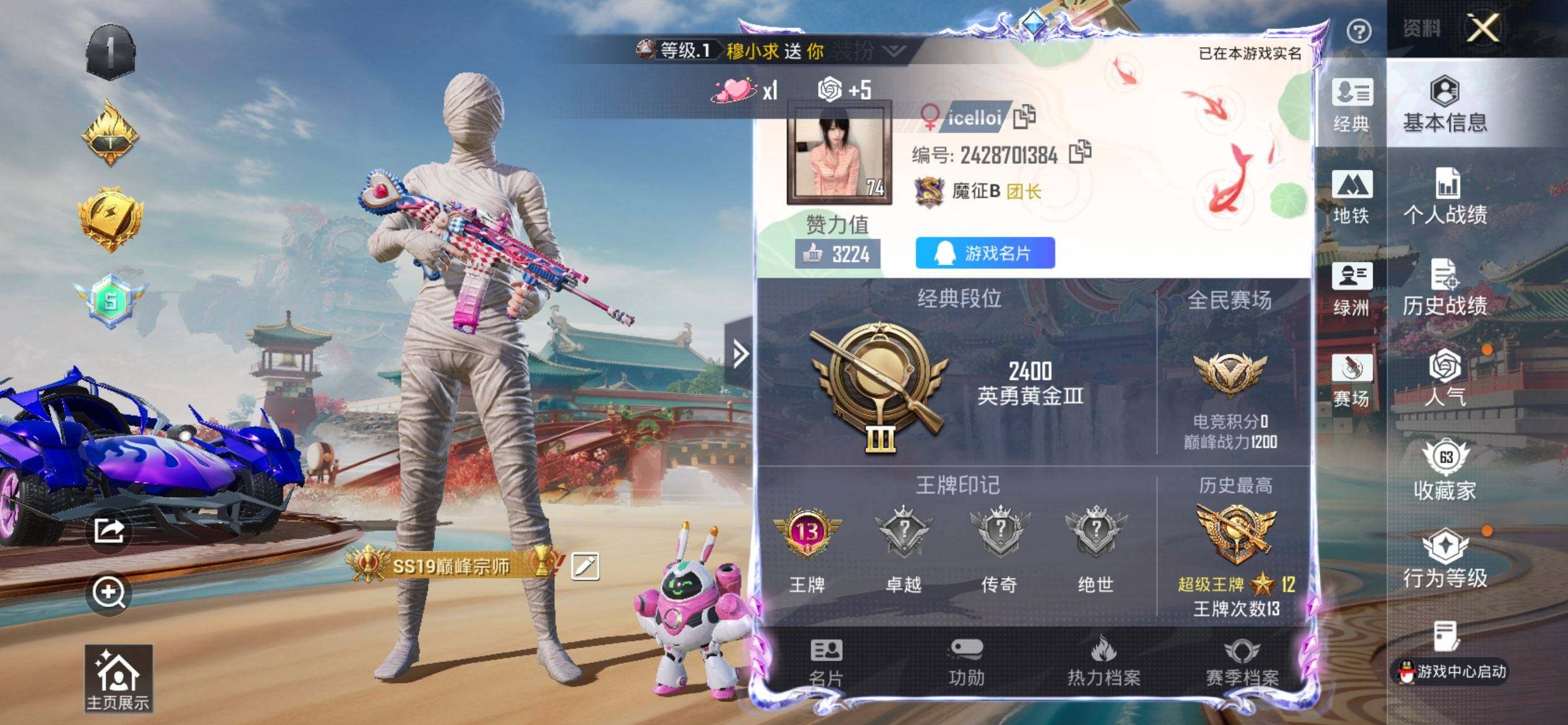 HPCMW470054和平精英账号详情图2