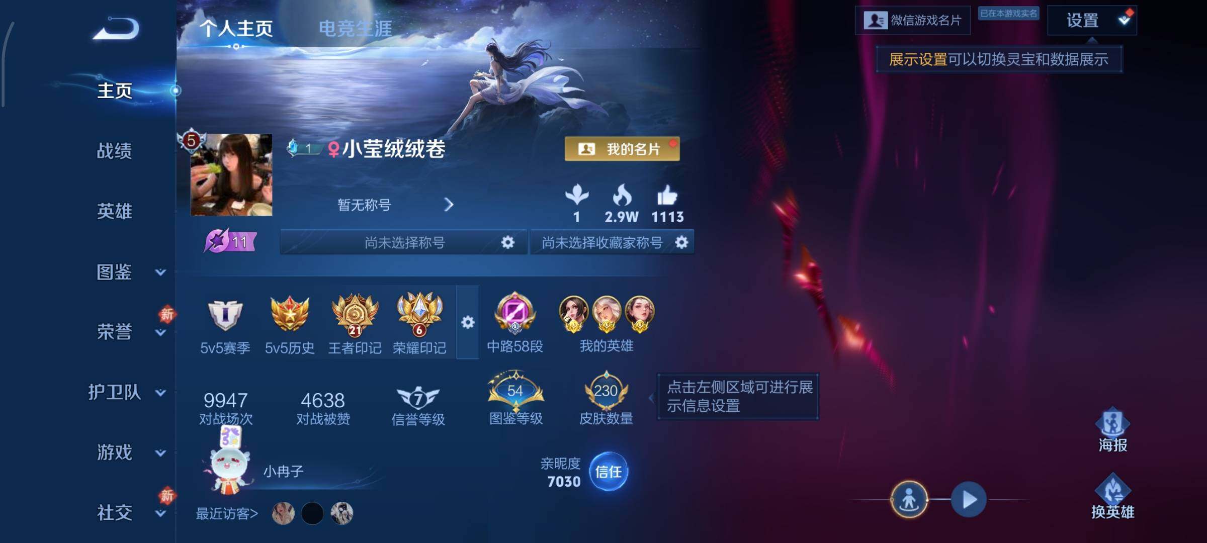 WZCMW4137098王者荣耀账号详情图2