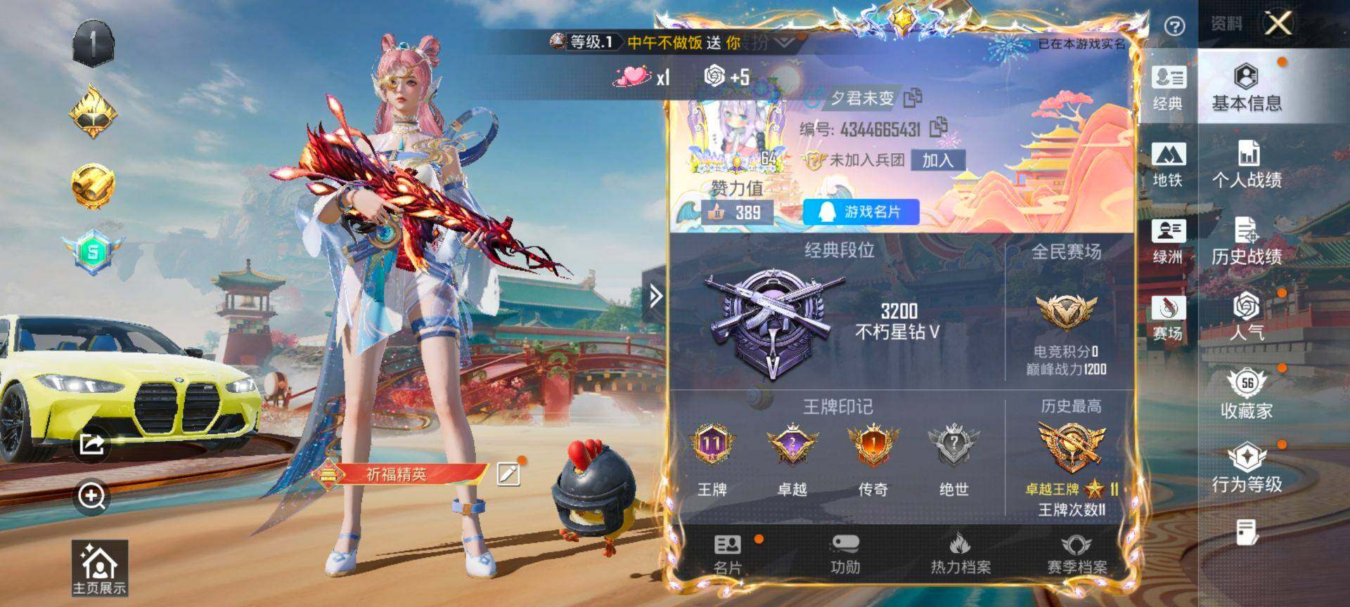 HPQM458310和平精英账号详情图3