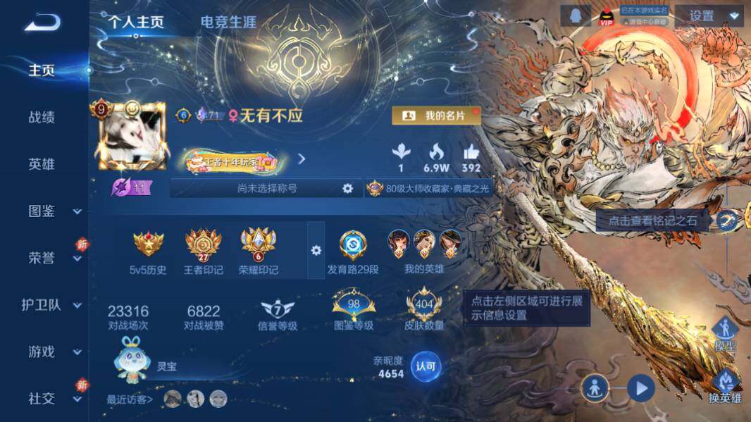 WZLX4121264王者荣耀账号详情图9