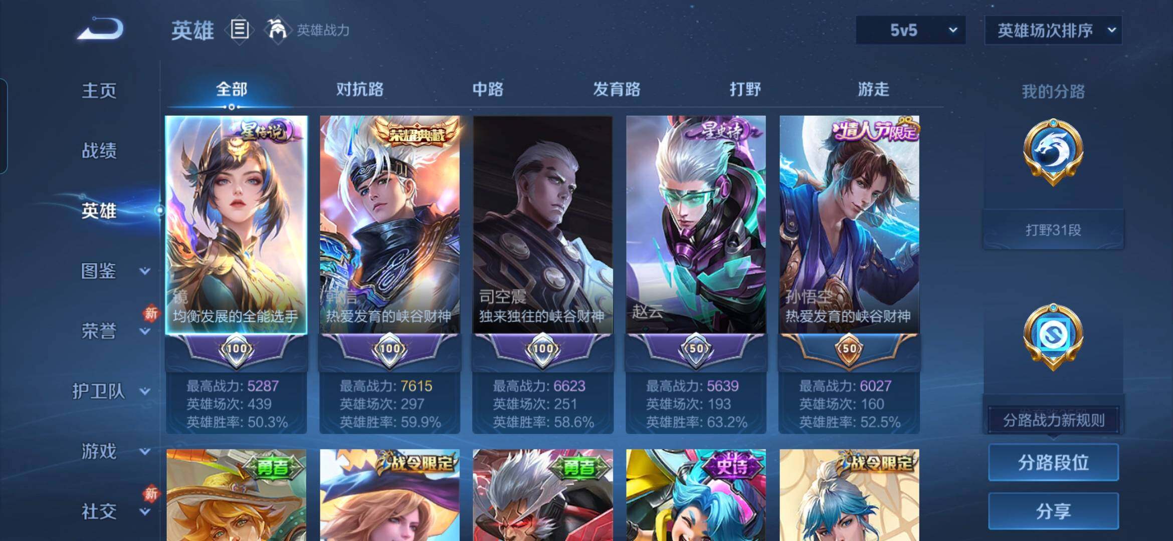 WZDN4109887王者荣耀账号详情图4