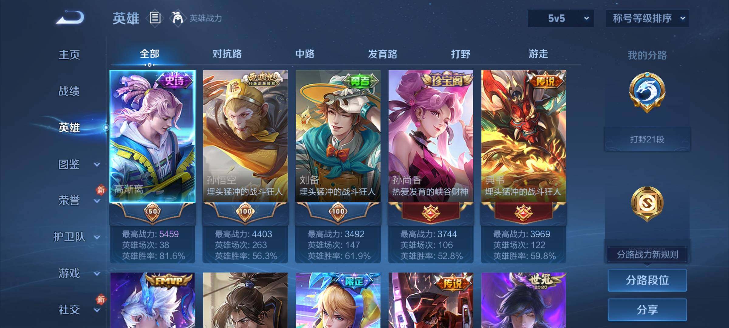 WZCMW4113895王者荣耀账号详情图3