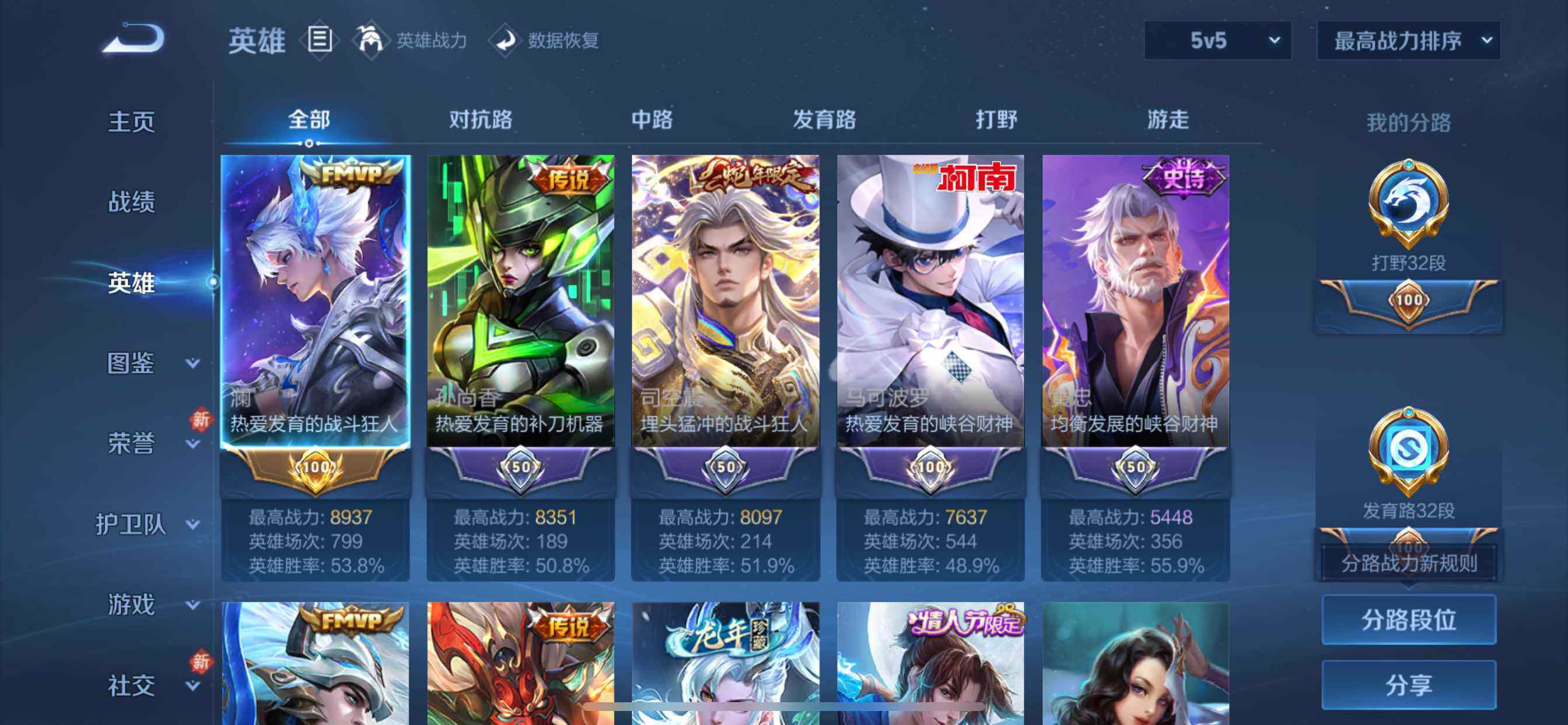 WZCMW4116465王者荣耀账号详情图4