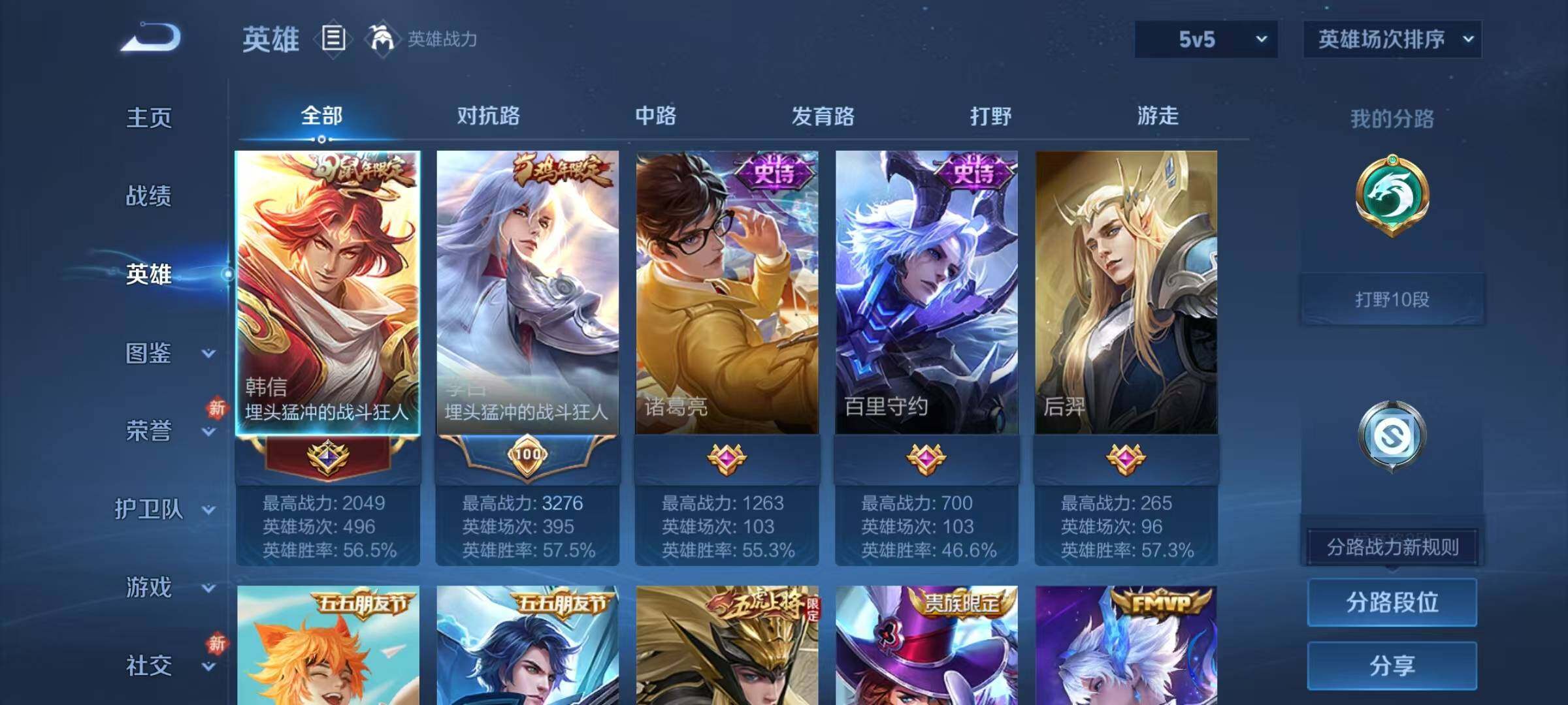 WZJZ4139090王者荣耀账号详情图5