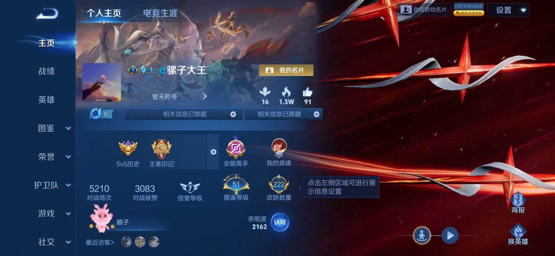 WZKG4111394王者荣耀账号详情图13