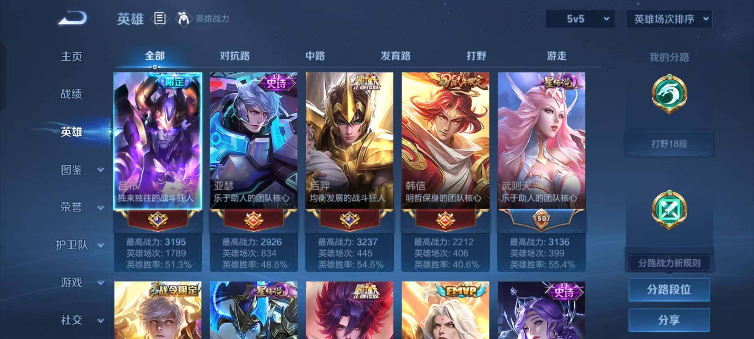 WZKG4111411王者荣耀账号详情图15