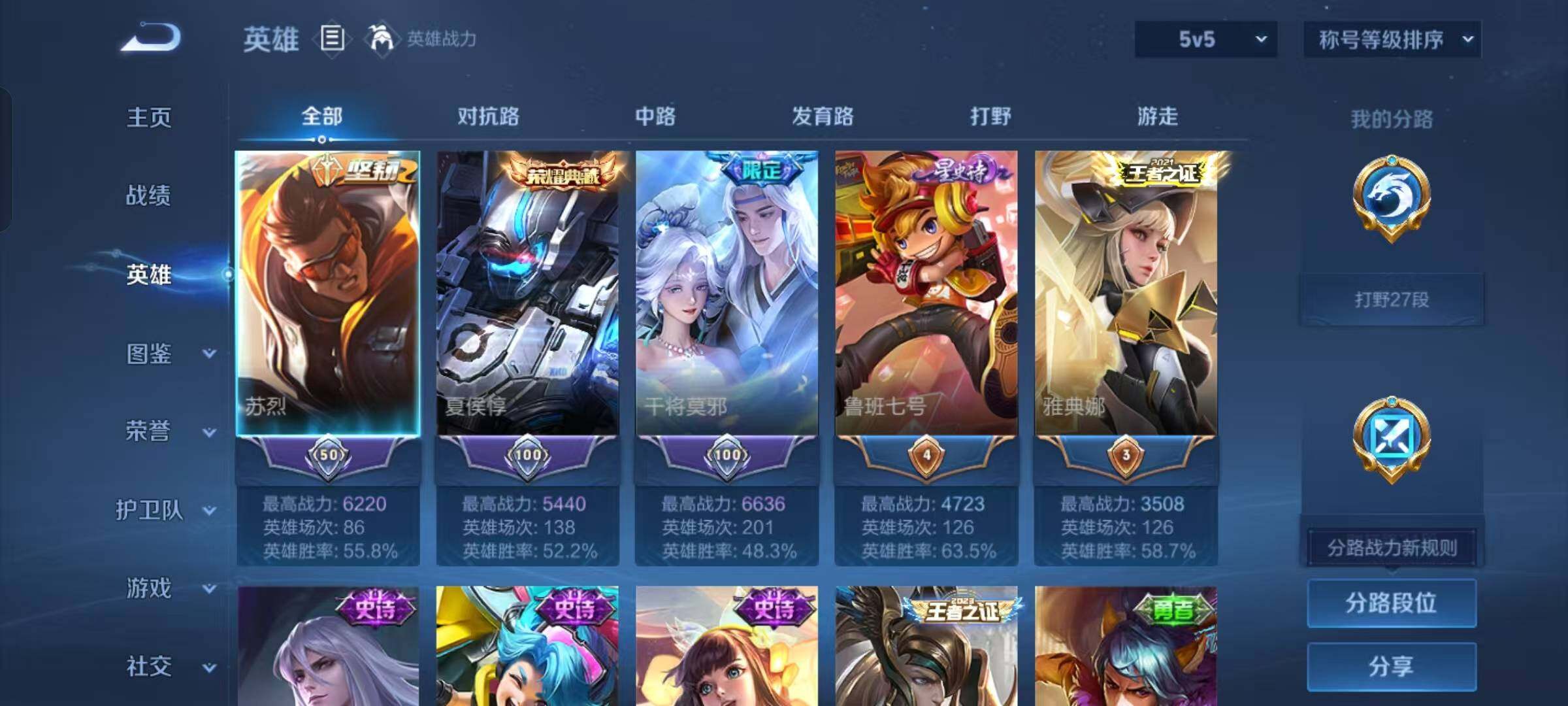 WZKG4111470王者荣耀账号详情图16