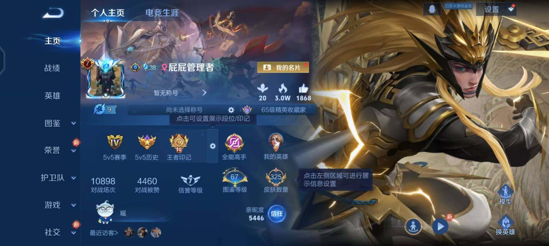 WZQM4119874王者荣耀账号详情图3