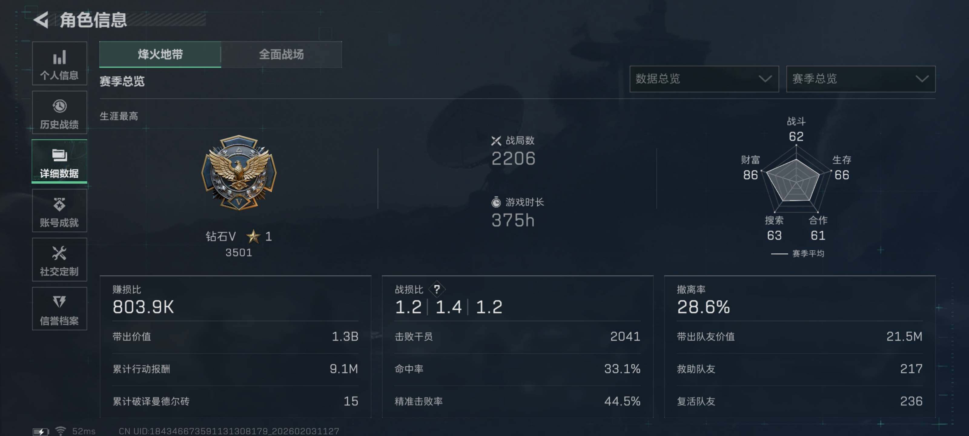 SJZQM442042三角洲行动账号详情图8