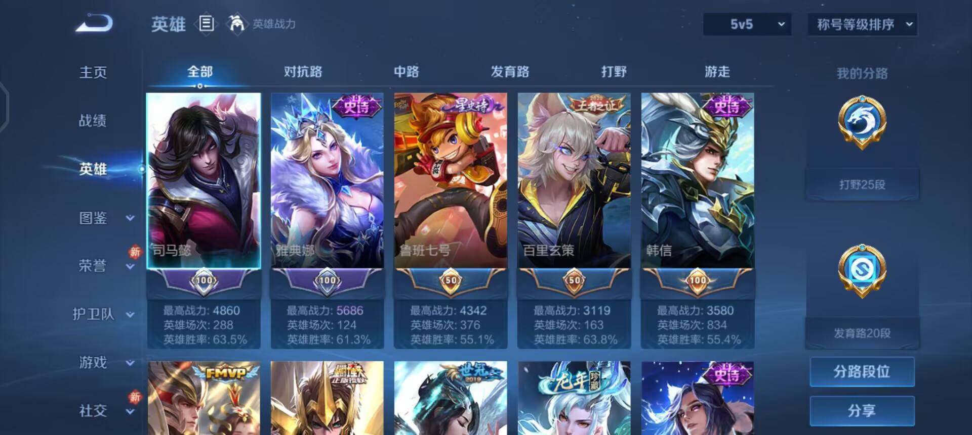 WZQM4142774王者荣耀账号详情图6 WZQM4142774王者荣耀账号详情图6