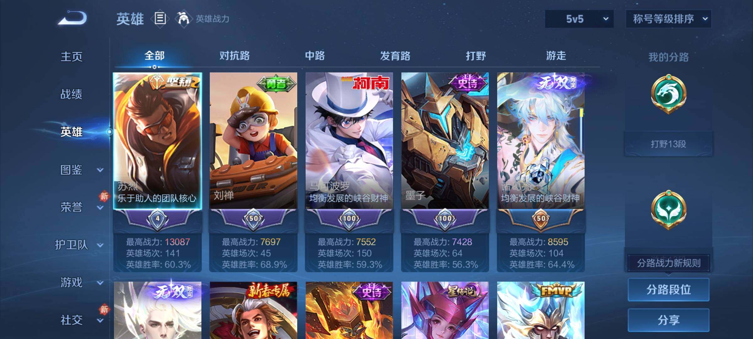 WZCMW4115734王者荣耀账号详情图3