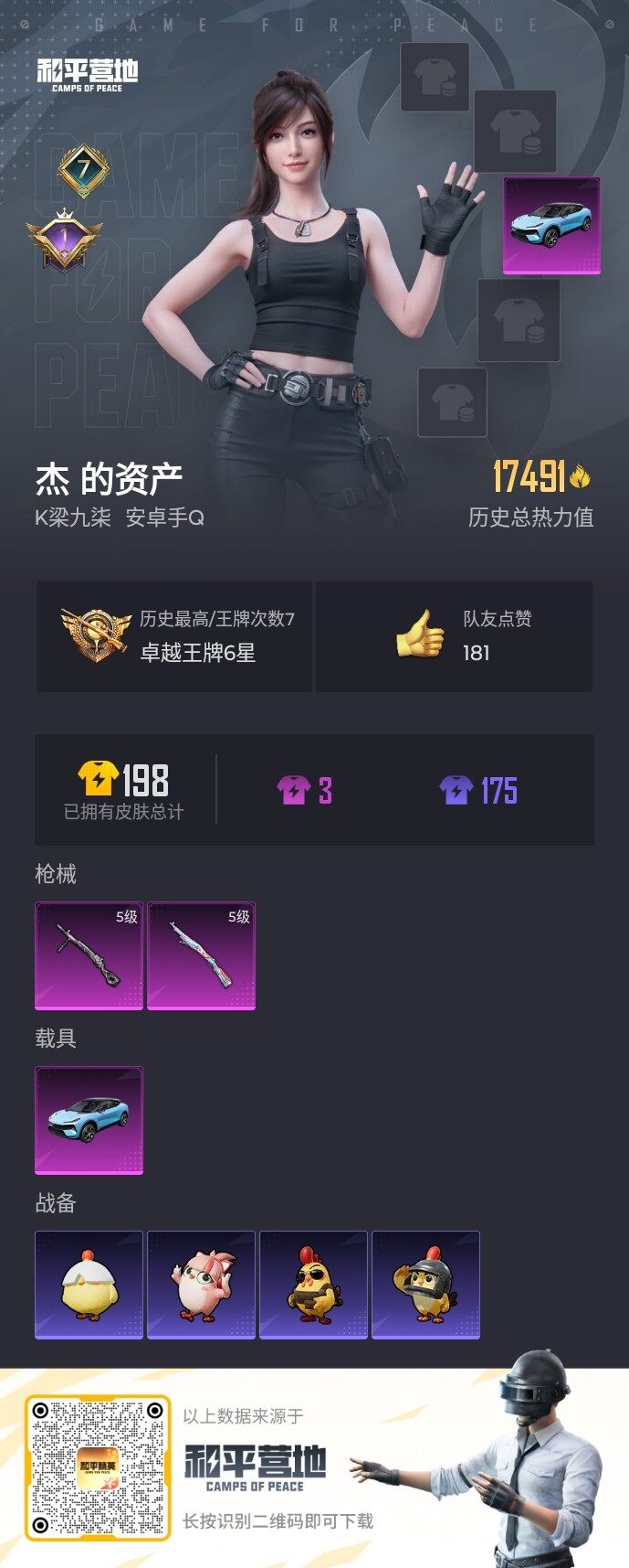 HPLX460191和平精英账号详情图3