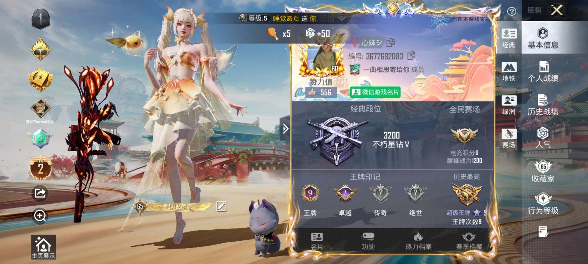 HPQM460299和平精英账号详情图3