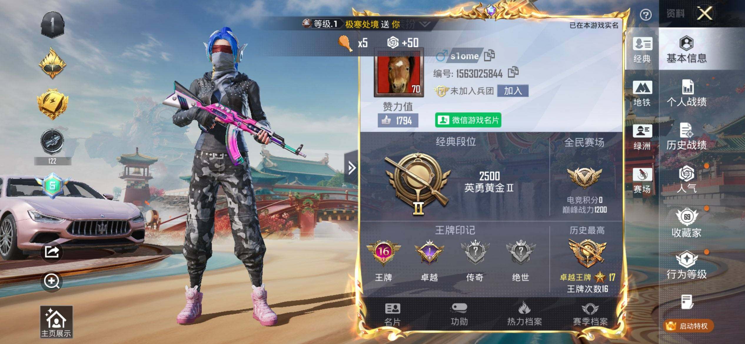 HPCMW470091和平精英账号详情图2