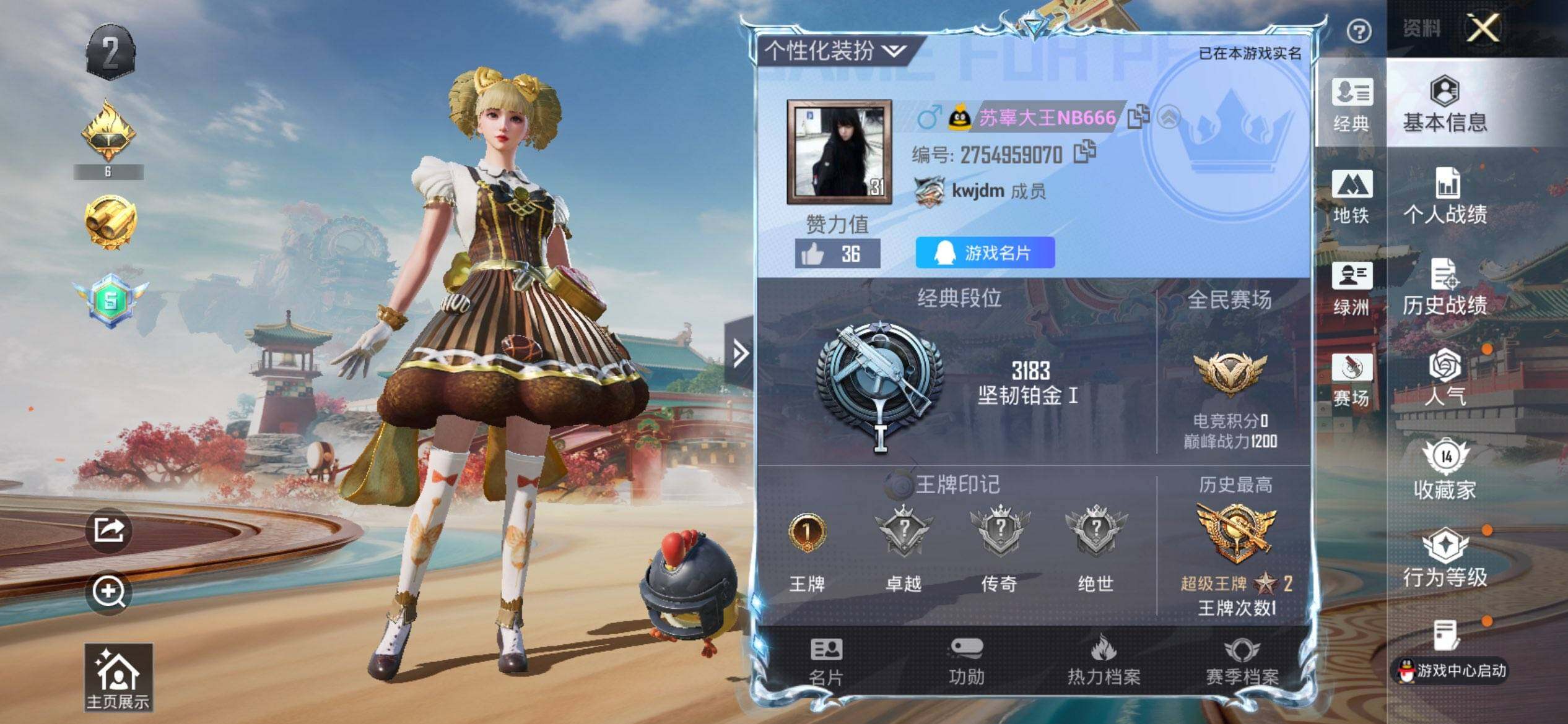 HPCMW461311和平精英账号详情图2