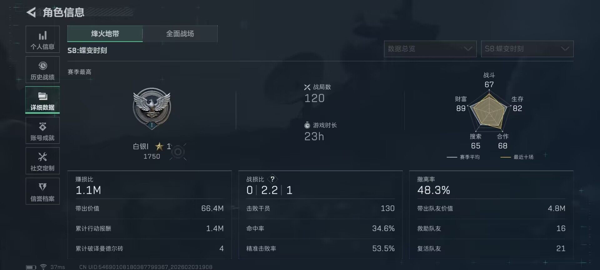 SJZQM432105三角洲行动账号详情图13