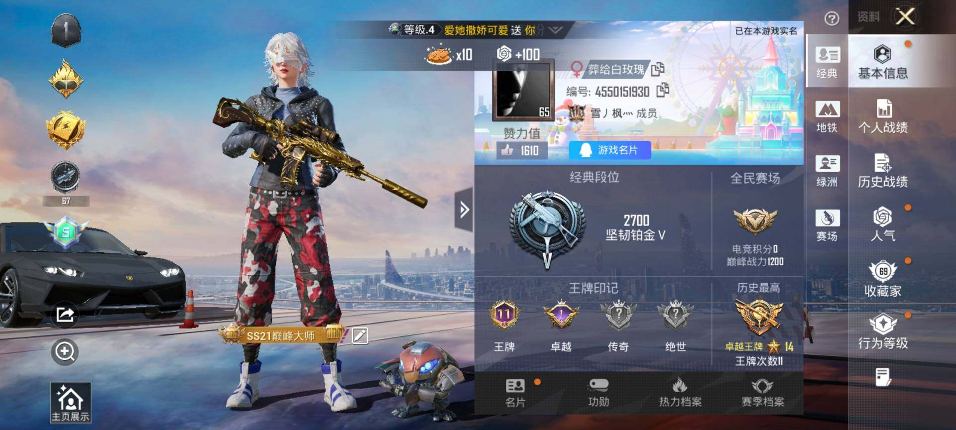 HPQM460524和平精英账号详情图3