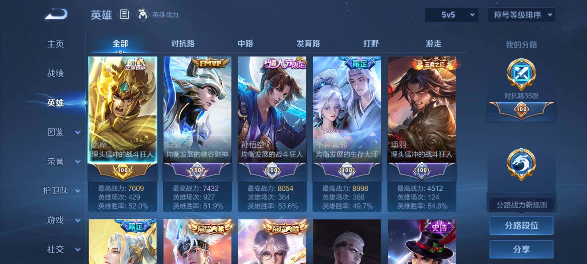 WZQM4121248王者荣耀账号详情图4