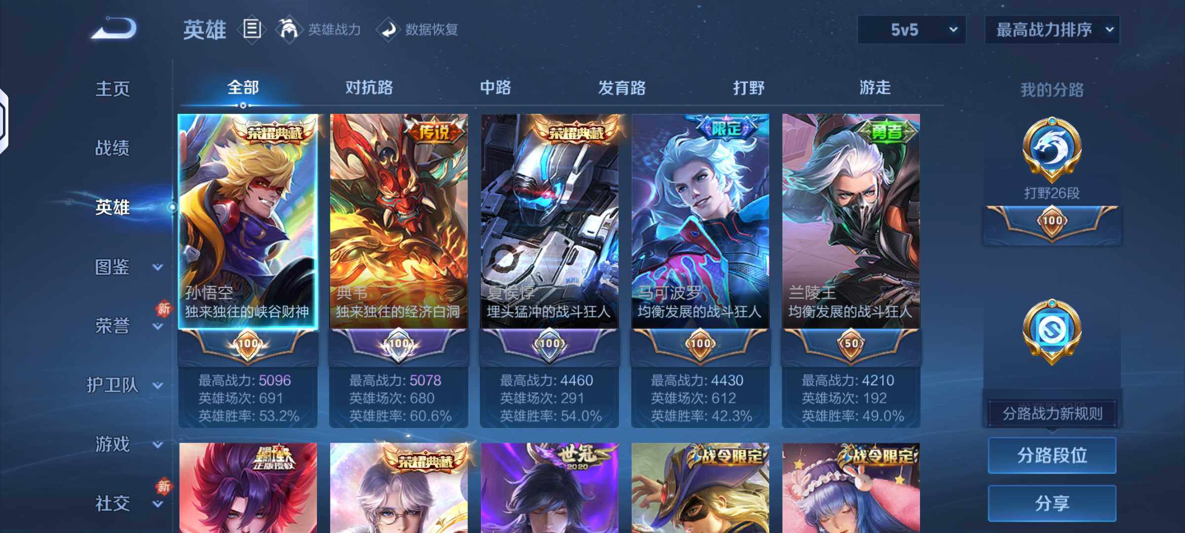 WZKG4133947王者荣耀账号详情图2