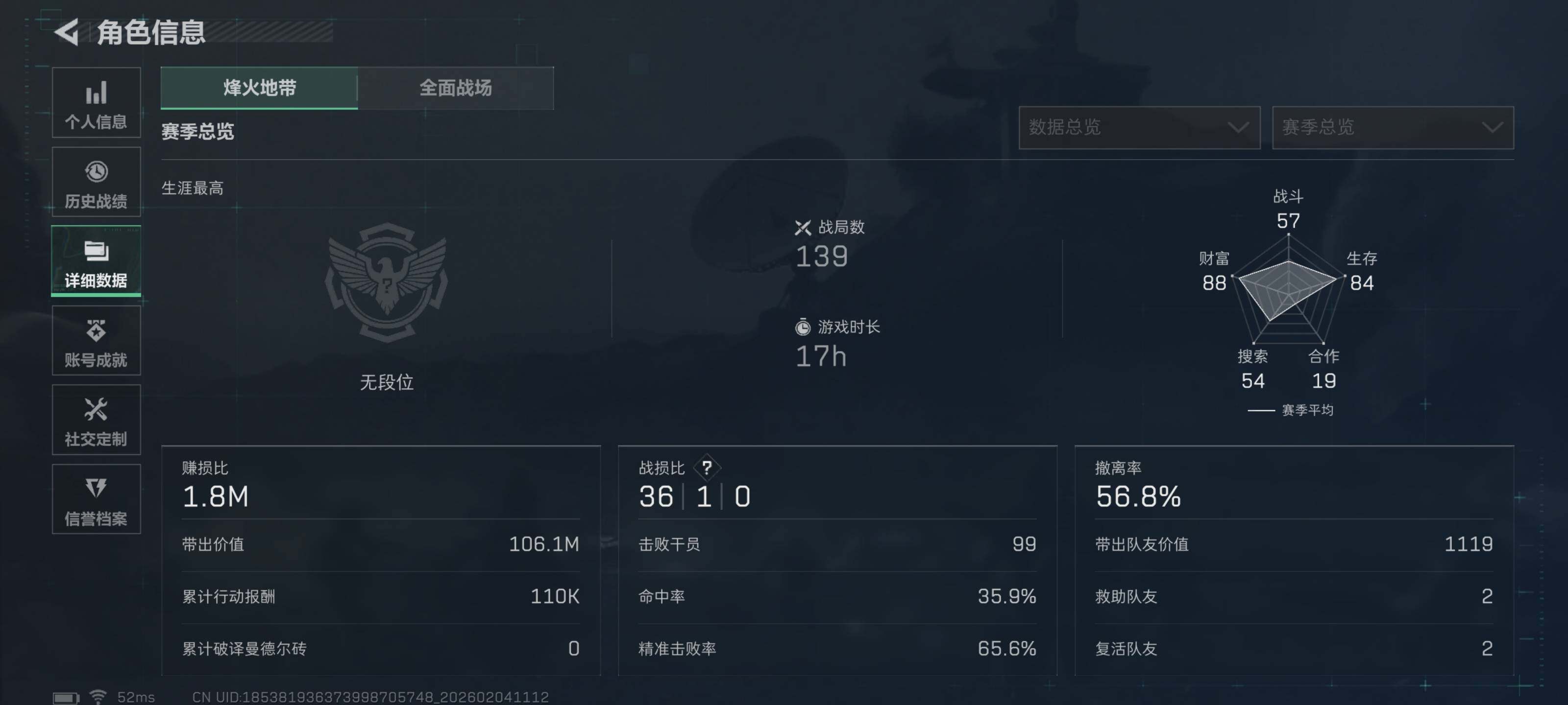 SJZCMW433280三角洲行动账号详情图4