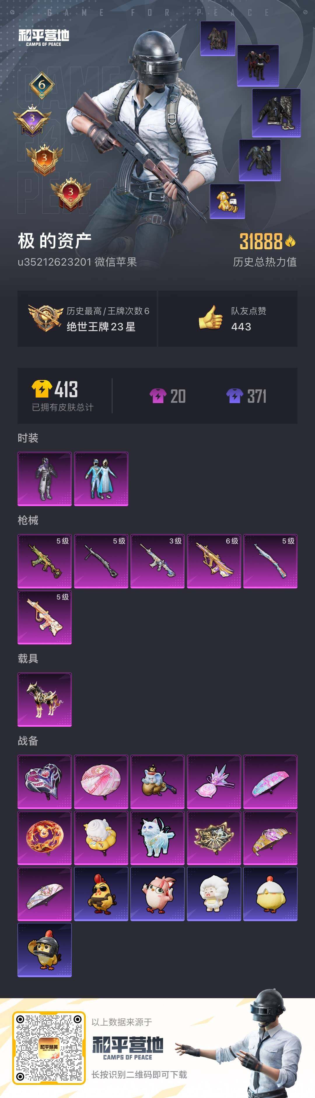 HPDN462505和平精英账号详情图2