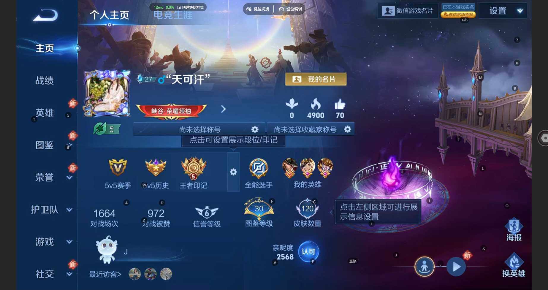 WZBSY4120415王者荣耀账号详情图2