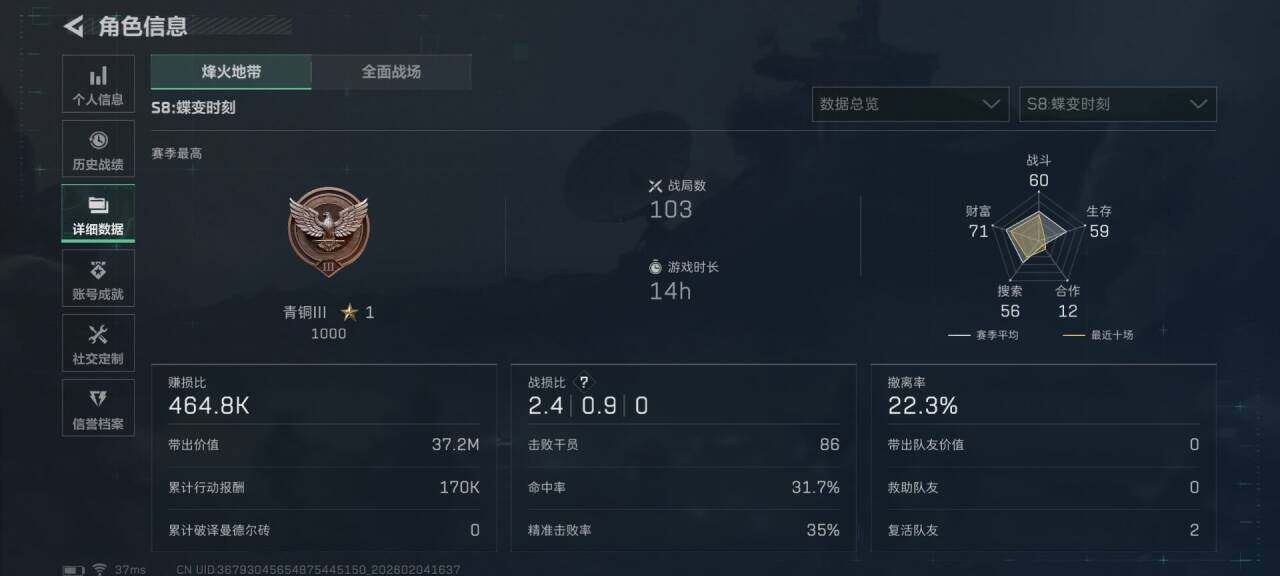 SJZEY432962三角洲行动账号详情图8