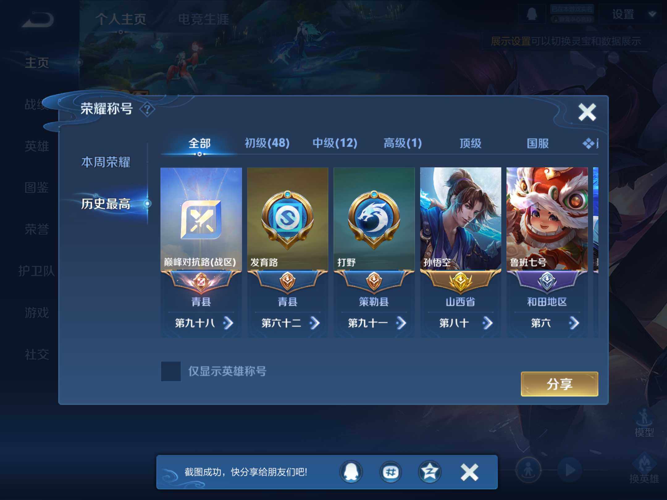 WZKG4118248王者荣耀账号详情图12