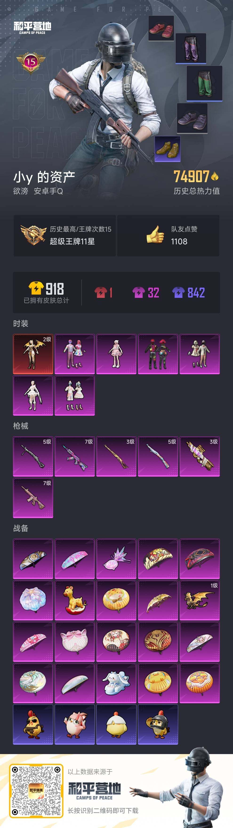 HPCMW464505和平精英账号详情图2