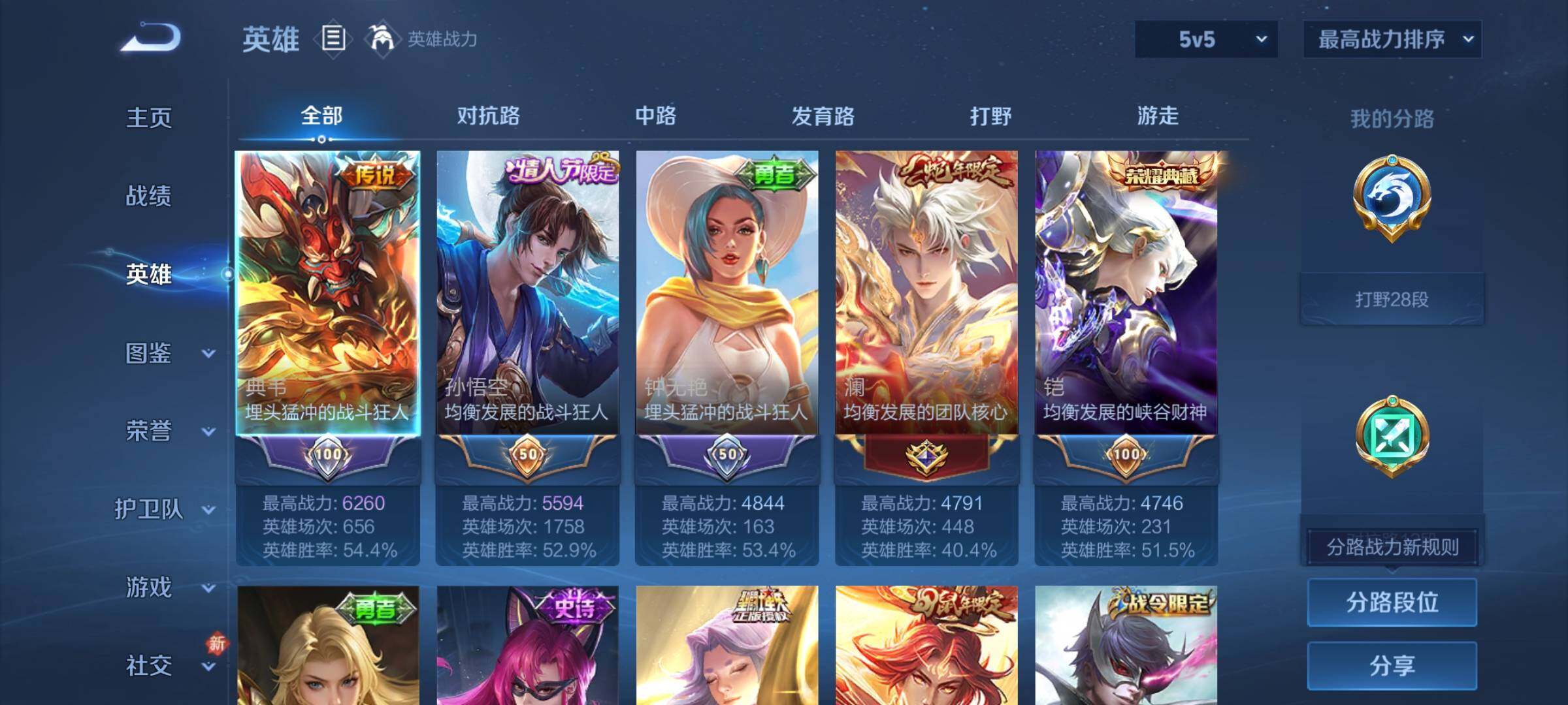 WZQM4117552王者荣耀账号详情图5