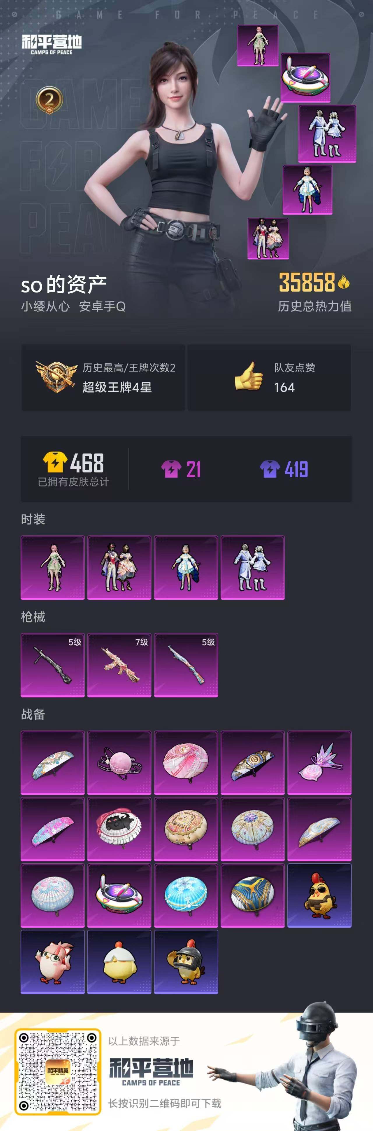 HPLE465106和平精英账号详情图4