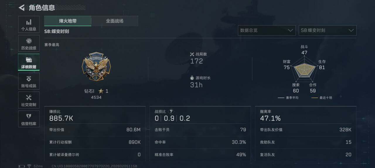 SJZEY433962三角洲行动账号详情图22