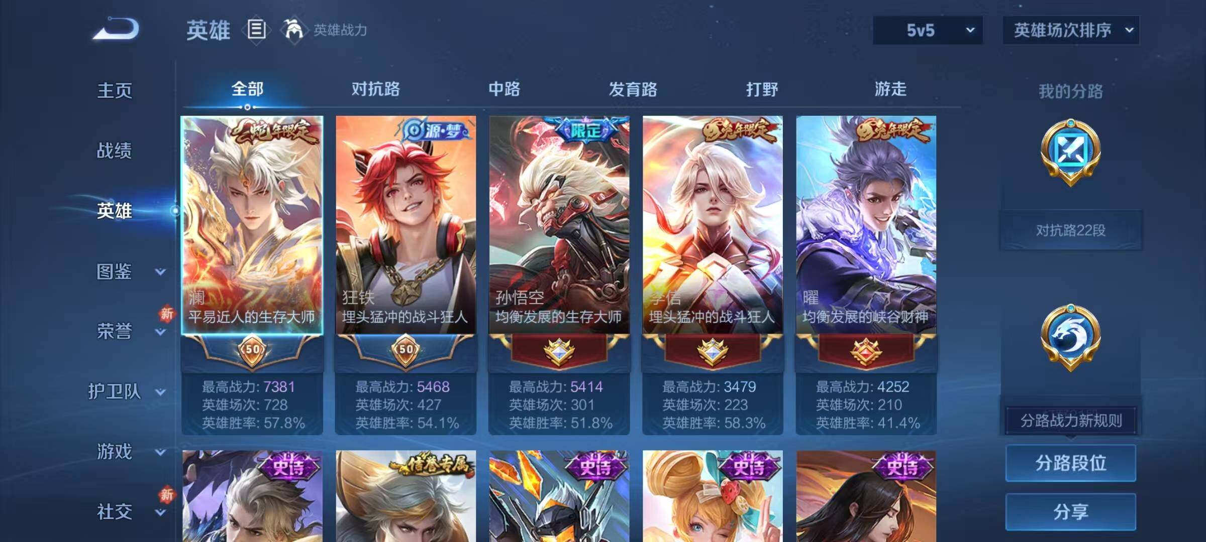 WZJZ4150001王者荣耀账号详情图6