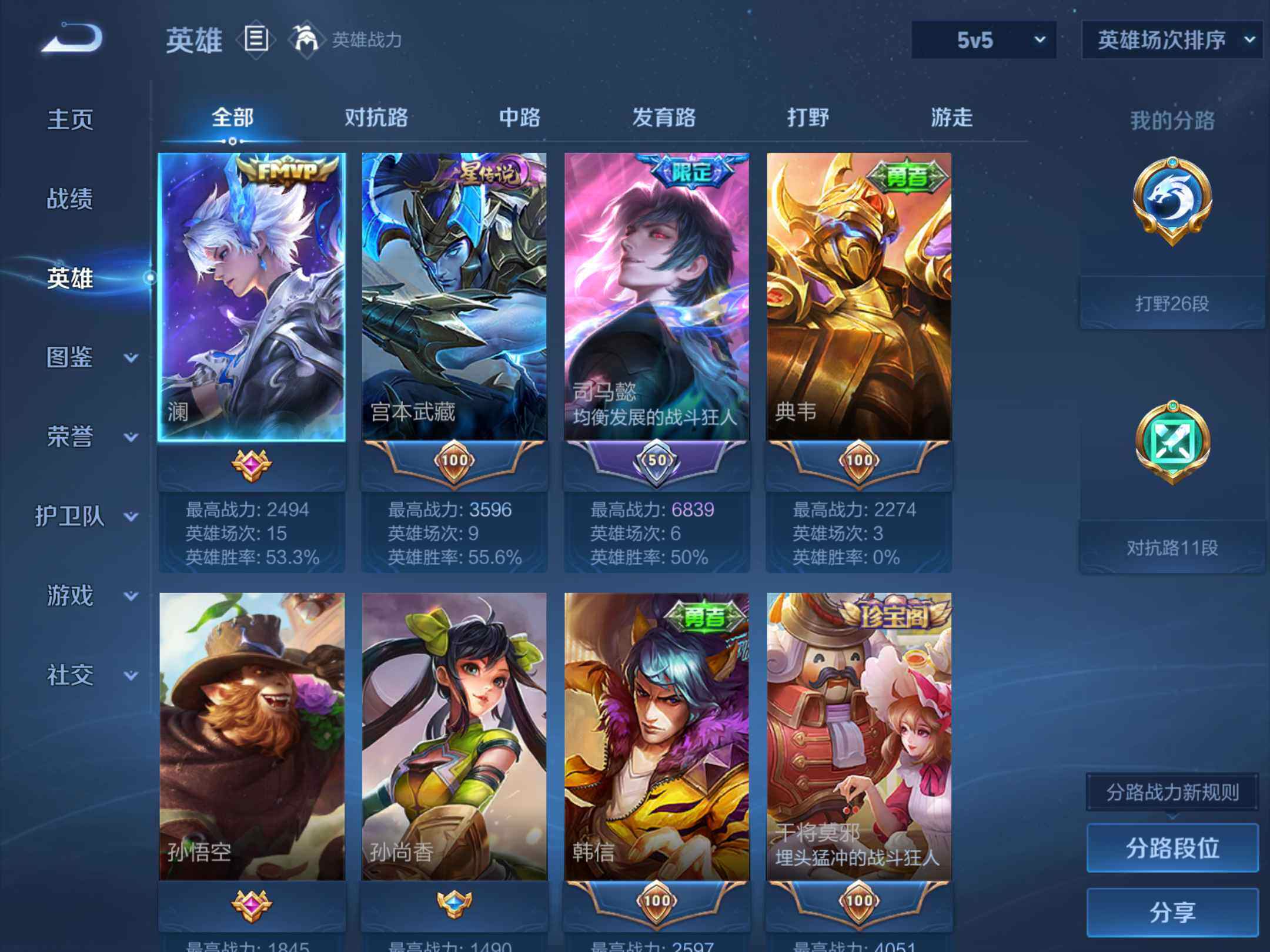 WZKG4134430王者荣耀账号详情图13