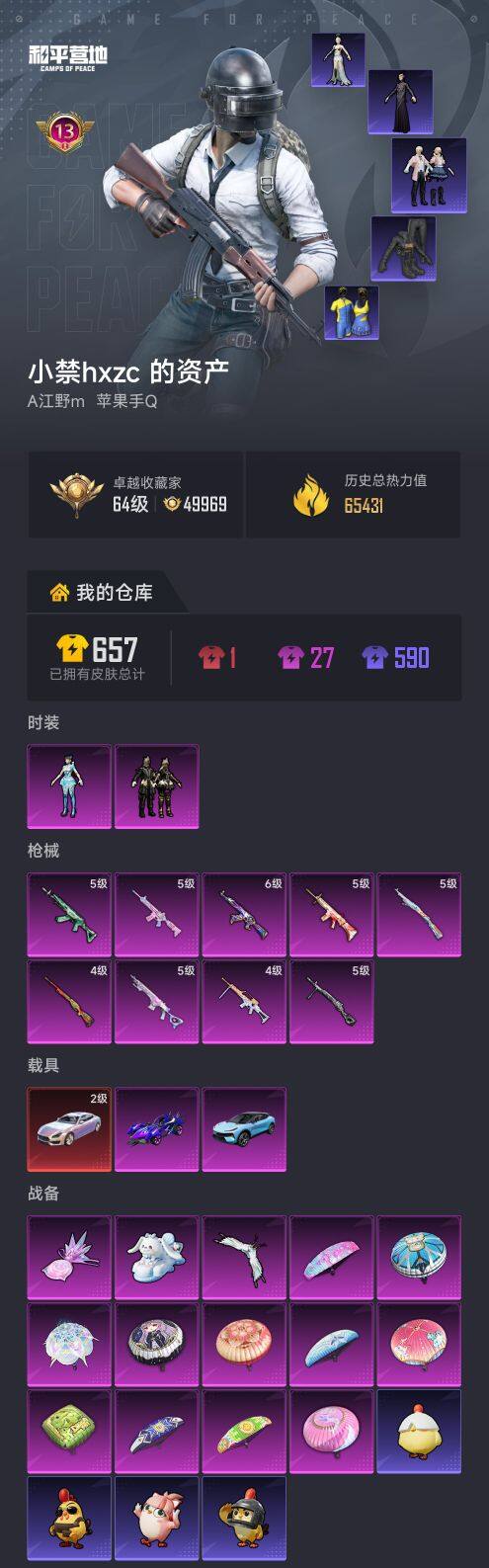 HPCMW469299和平精英账号详情图5