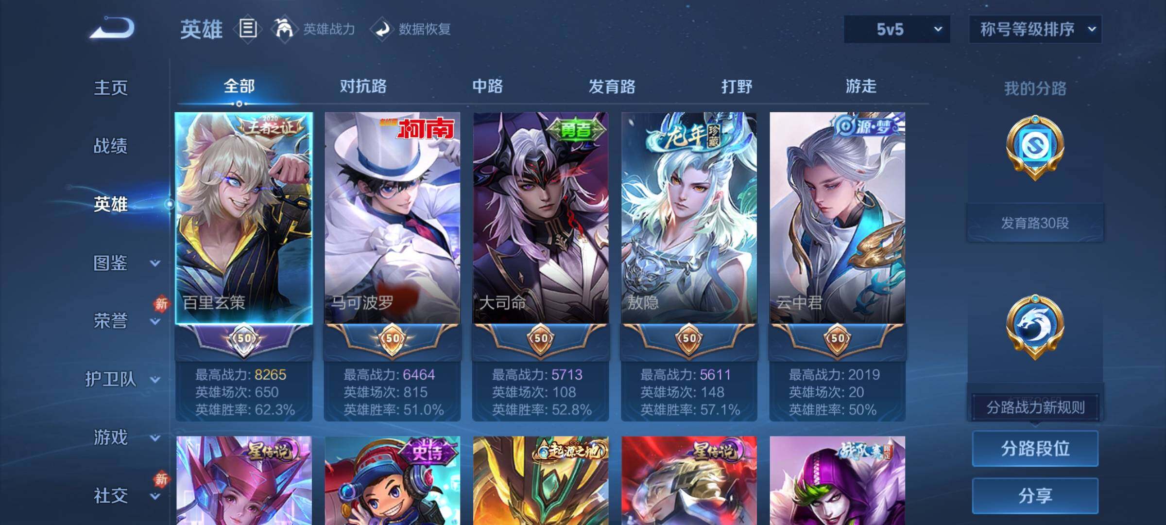 WZCMW4124071王者荣耀账号详情图3