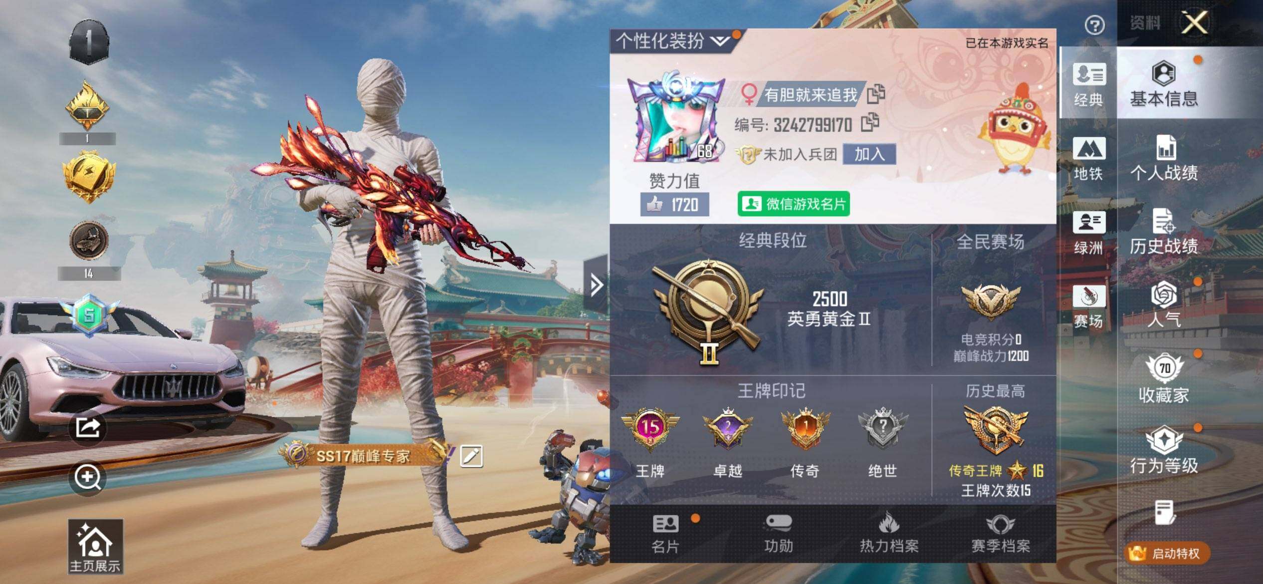 HPQM465635和平精英账号详情图3