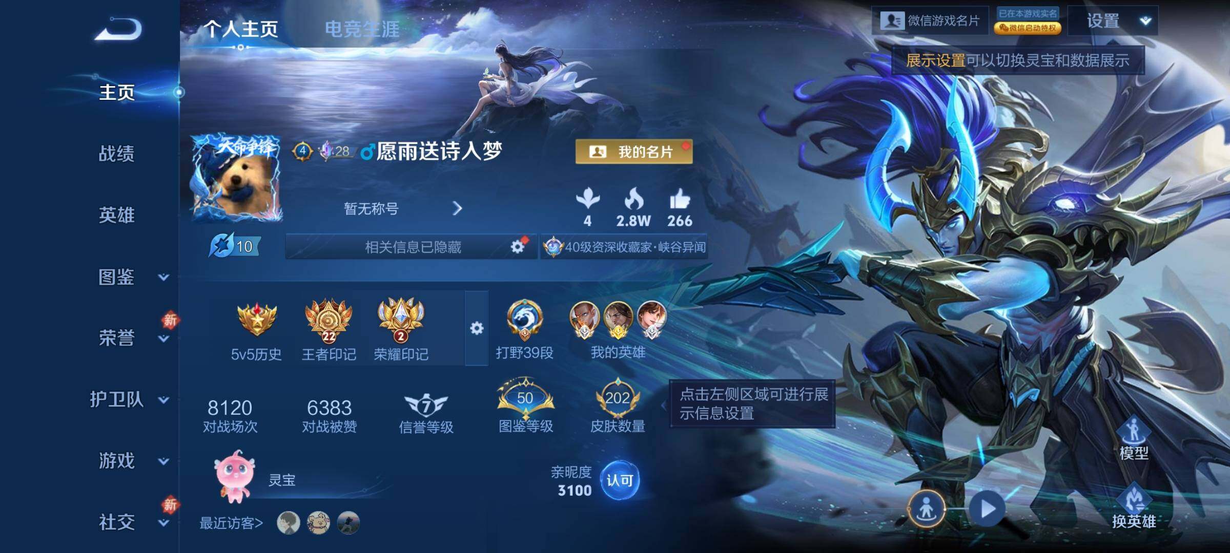 WZCMW4160311王者荣耀账号详情图2