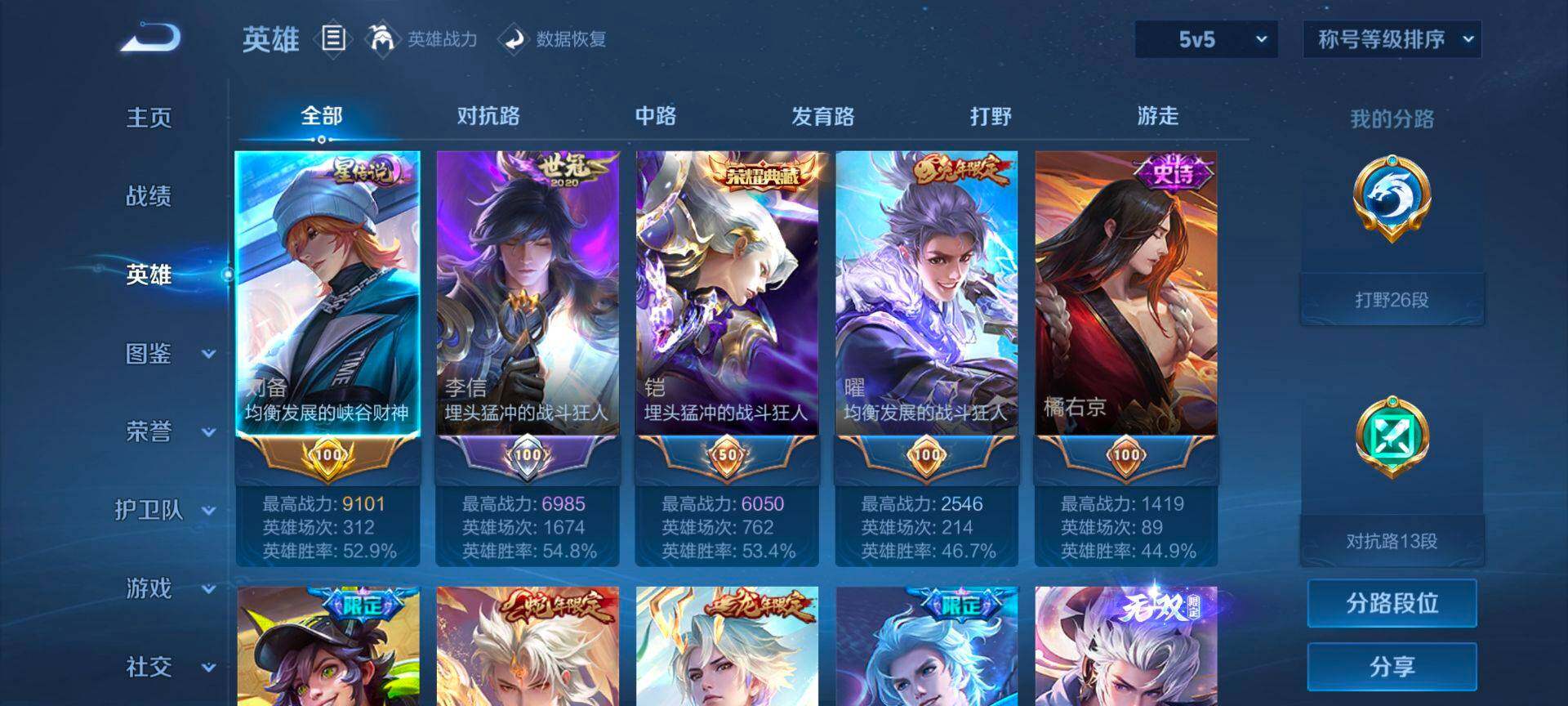 WZQM4121307王者荣耀账号详情图4