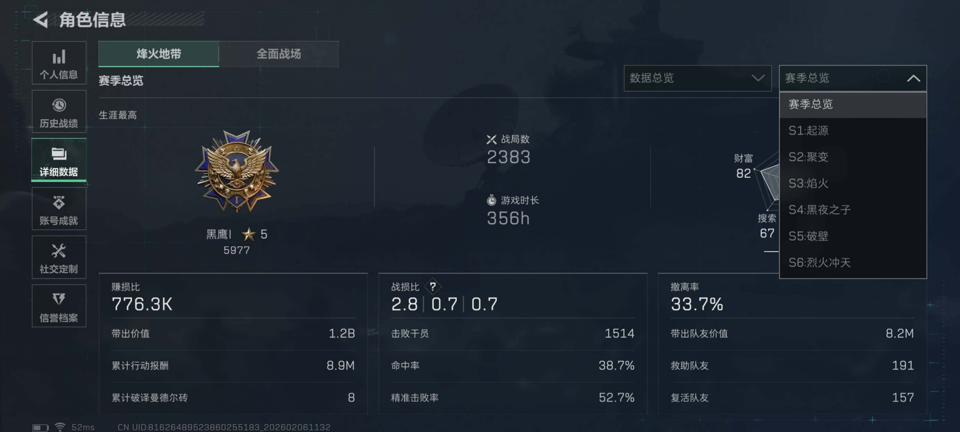 SJZQM442565三角洲行动账号详情图7