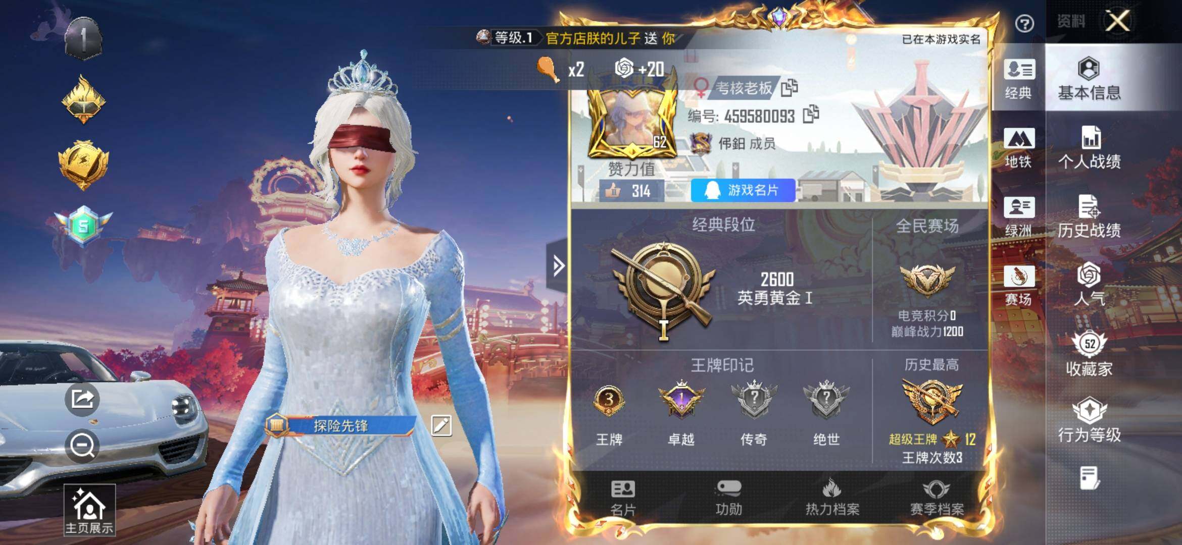 HPQM478198和平精英账号详情图3