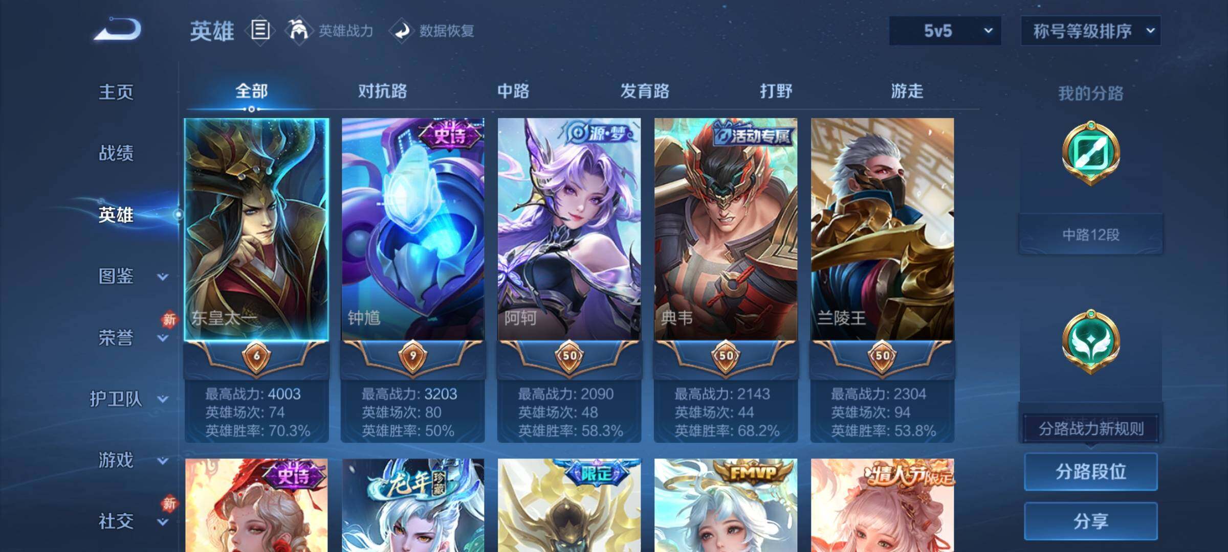 WZCMW4136813王者荣耀账号详情图3