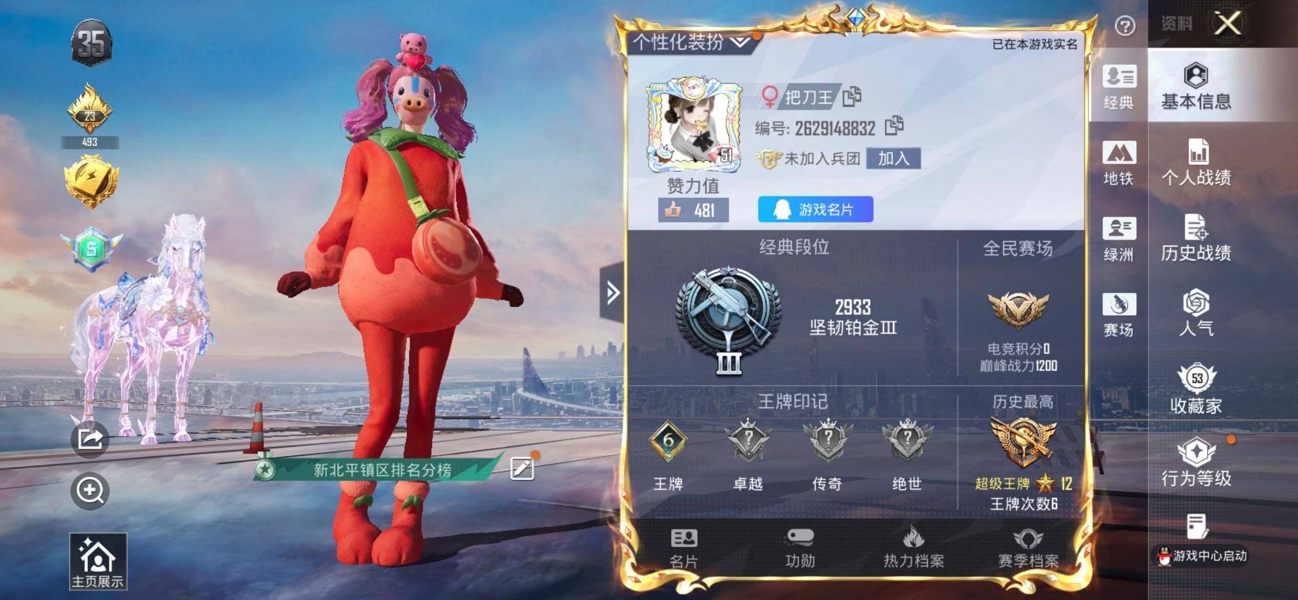 HPQM469333和平精英账号详情图3