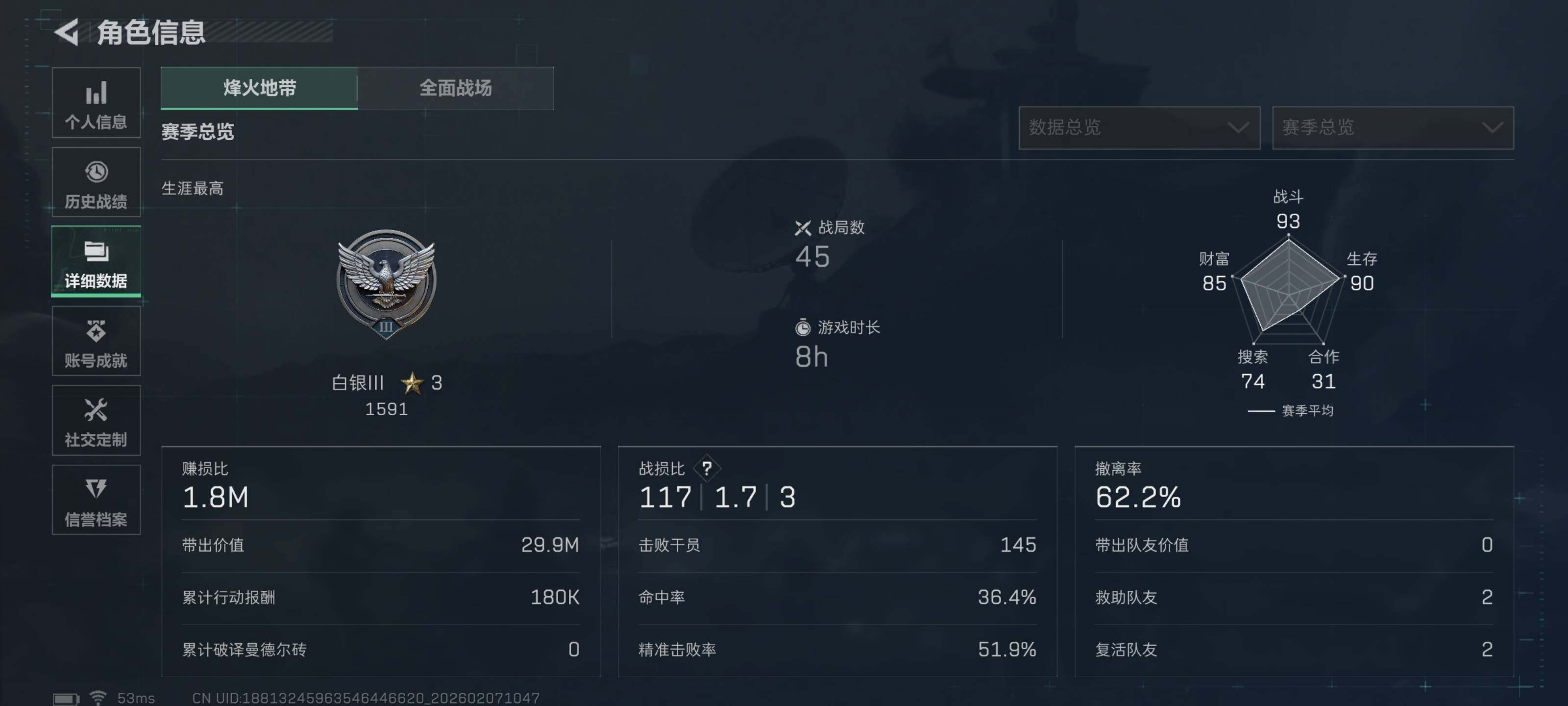 SJZCMW436711三角洲行动账号详情图4