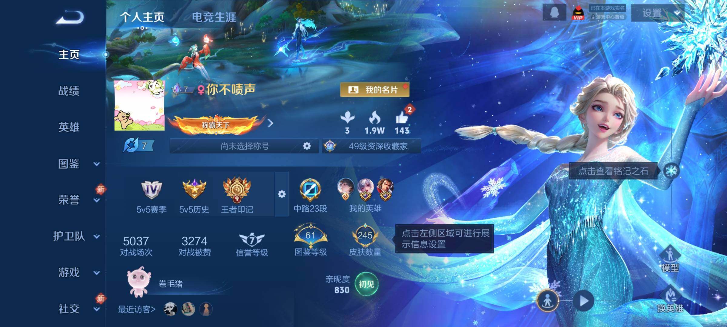 WZCMW4140129王者荣耀账号详情图2